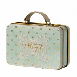 Souris Ange Petite Soeur + Valise Métal - Maileg