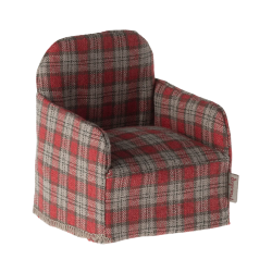 Fauteuil Souris- Rouge vichy  - Maileg