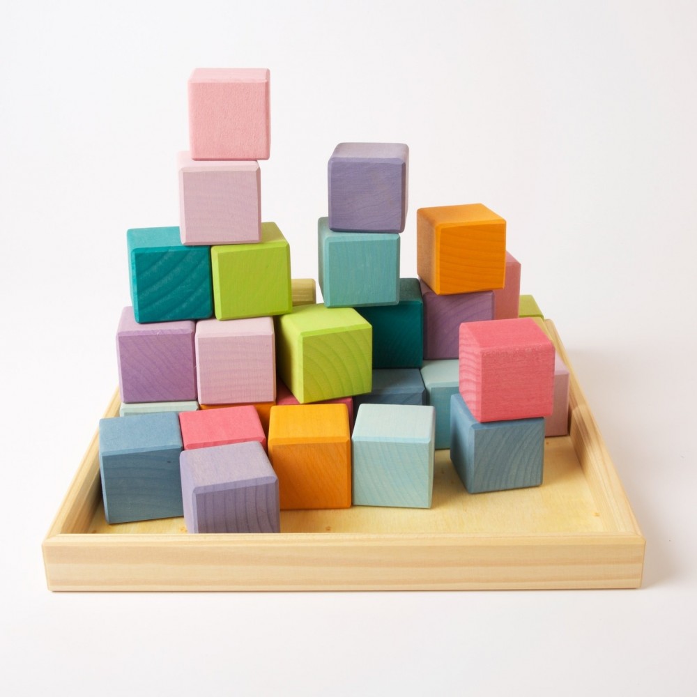 36 cubes pastel