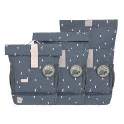 Sac à dos Rolltop - Happy Prints - Bleu - Lassig