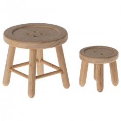 Ensemble table et tabouret, Souris - Maileg